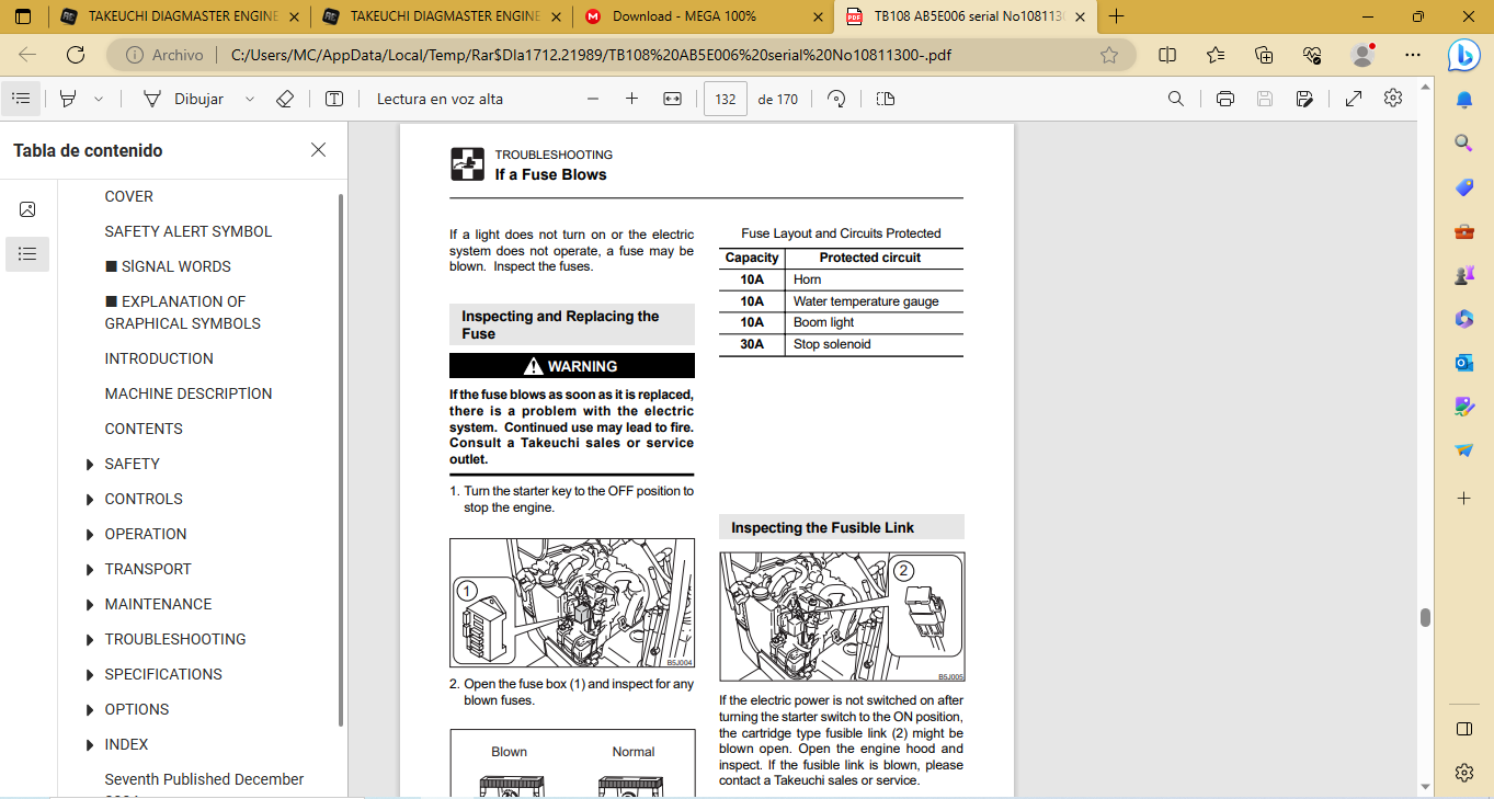 Takeuchi 2018 EPC + Service Manuals PDF
