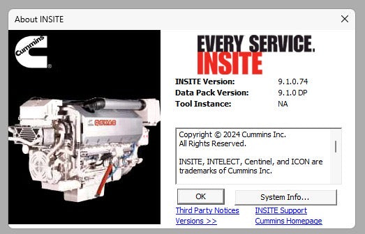 Cummins Insite 9.1.1 Pro + Fleet Cals + Zapt It + Incal Online 2025