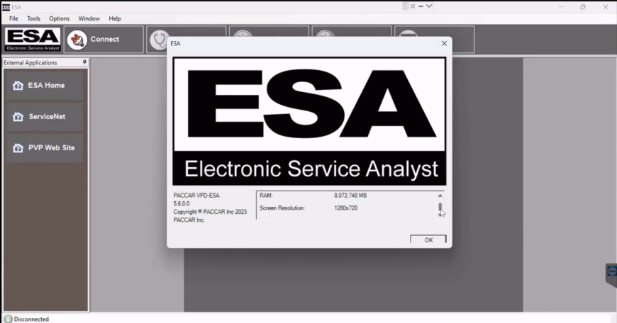 Paccar ESA 5.7.0 (Kenworth & Peterbilt) SW Programming Files 02.2025