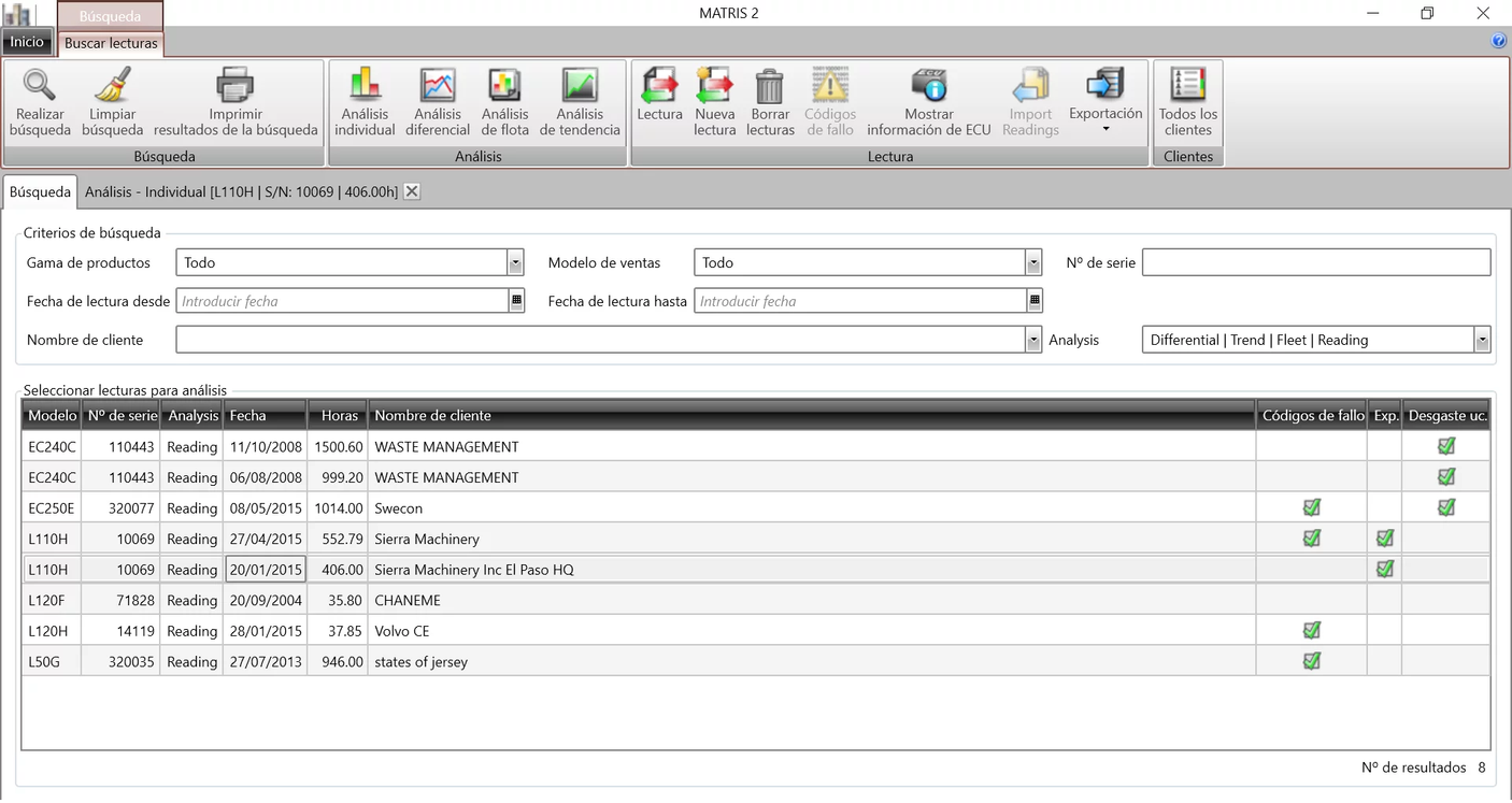 VOLVO MATRIS 2.3.3 2018 user level 1 or 2