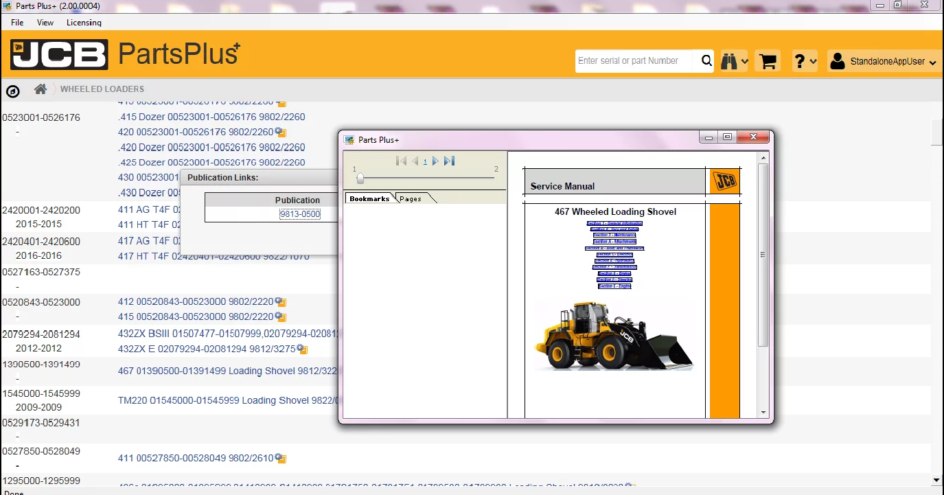JCB Parts Pro Plus 2017 + Service Manual 2019
