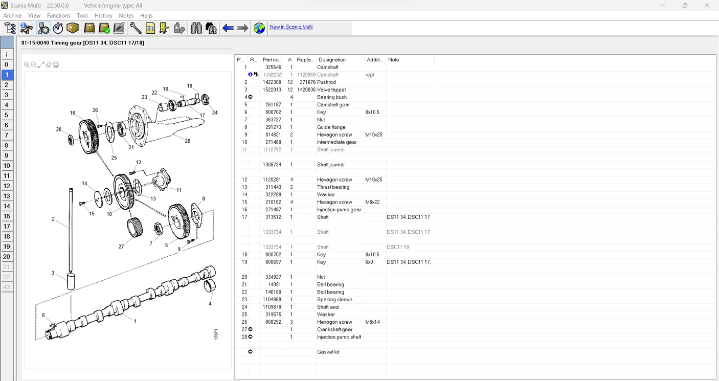 Scania Multi 03.2025 — Parts Catalog, Service & Workshop Information