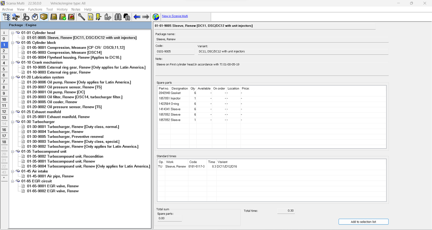 Scania Multi 03.2025 — Parts Catalog, Service & Workshop Information