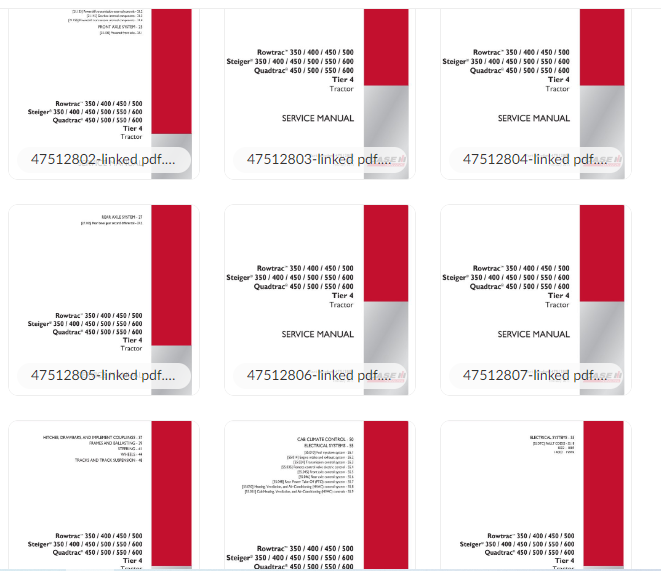 CNH Complete Service Manuals Library (300GB) – Case & New Holland CE/IH PDF Collection