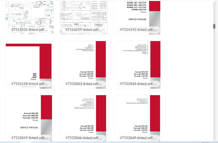 CNH Complete Service Manuals Library (300GB) – Case & New Holland CE/IH PDF Collection
