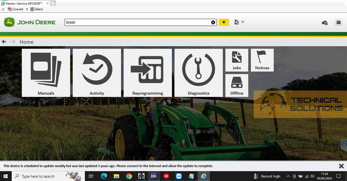 John Deere Service Advisor 5.4.4 Agriculture Construction Forestry 02.2025 + DTAC Solutions