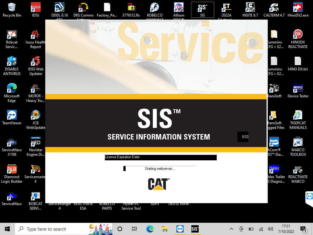 Caterpillar SIS 10.2021 + CAT ET 2025B + Flash Files 2022 7DVD + Trim Files + Factory Password + CBT + Service Report + Checksum Calculator