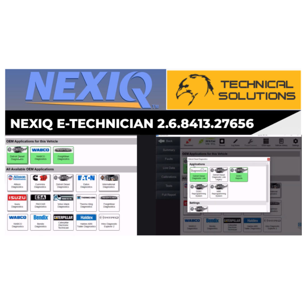 NEXIQ eTechnician 2.14 — Heavy & Medium-Duty Diagnostics