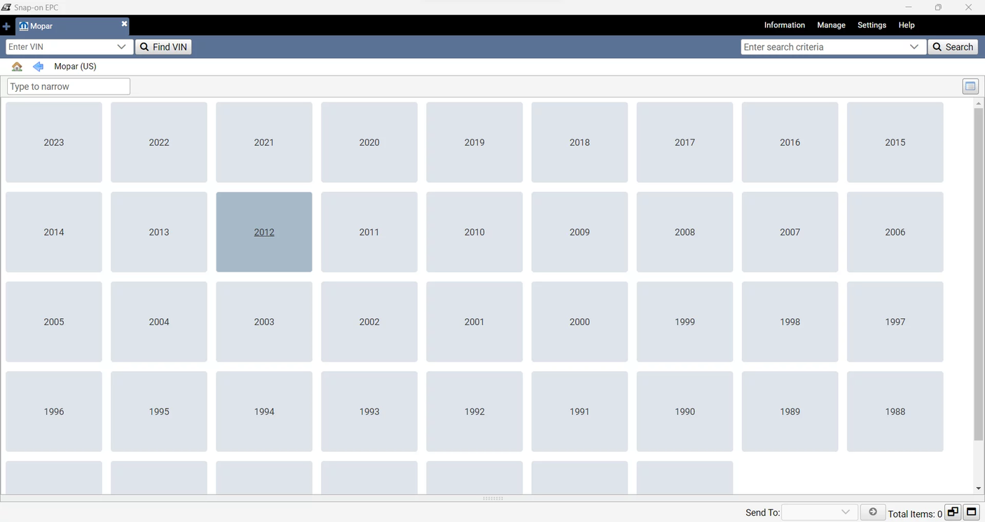 Chrysler Parts Catalog