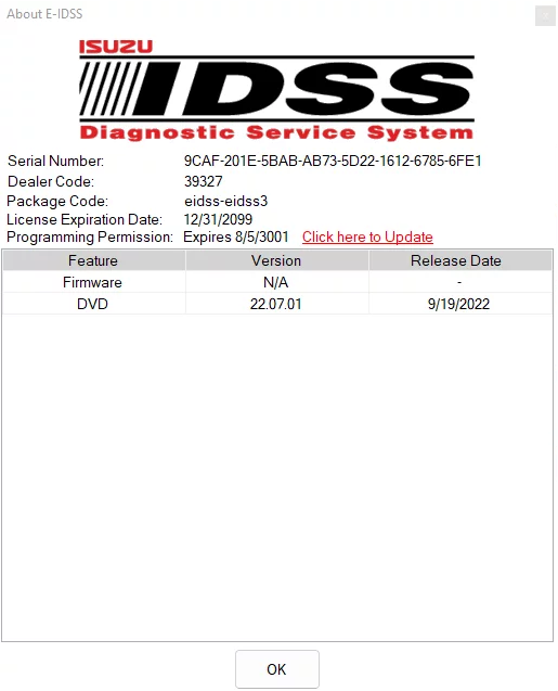 Isuzu E-IDSS 06.2025 (Equipment Diagnostic Service System)
