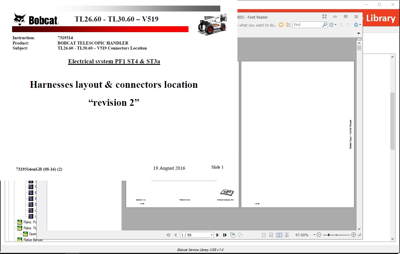 Bobcat BATS 05.2021 — Advanced Troubleshooting & Diagnostic System