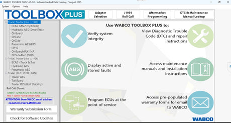 WABCO TOOLBOX 14.5 + ECAS