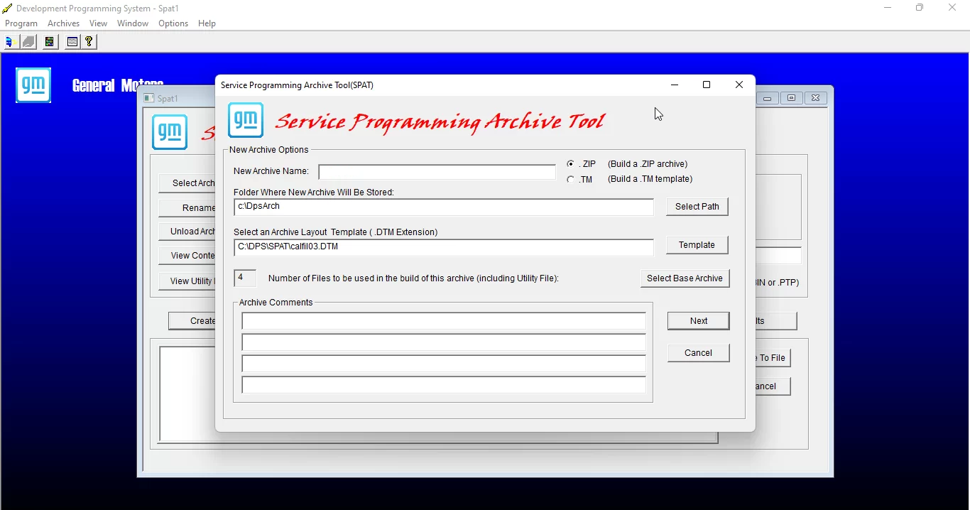 GENERAL MOTORS DEVELOPMENT PROGRAMMING SYSTEM 4.52.1000