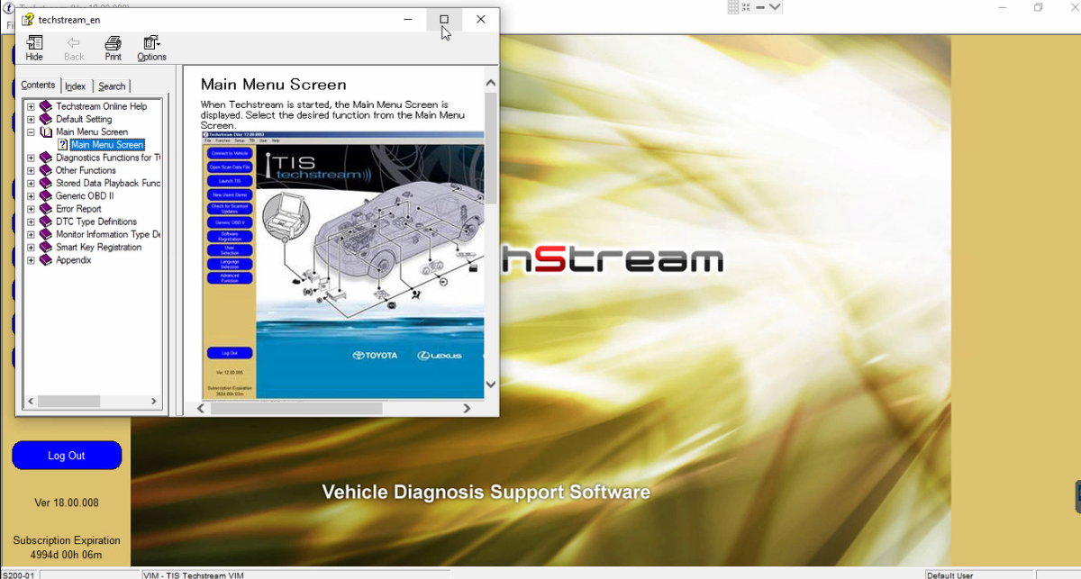 Techstream Injectors TOYOTA Techstream V18.00.008 (08/2023) | TSD – TECHNICAL SOLUTIONS DIESEL