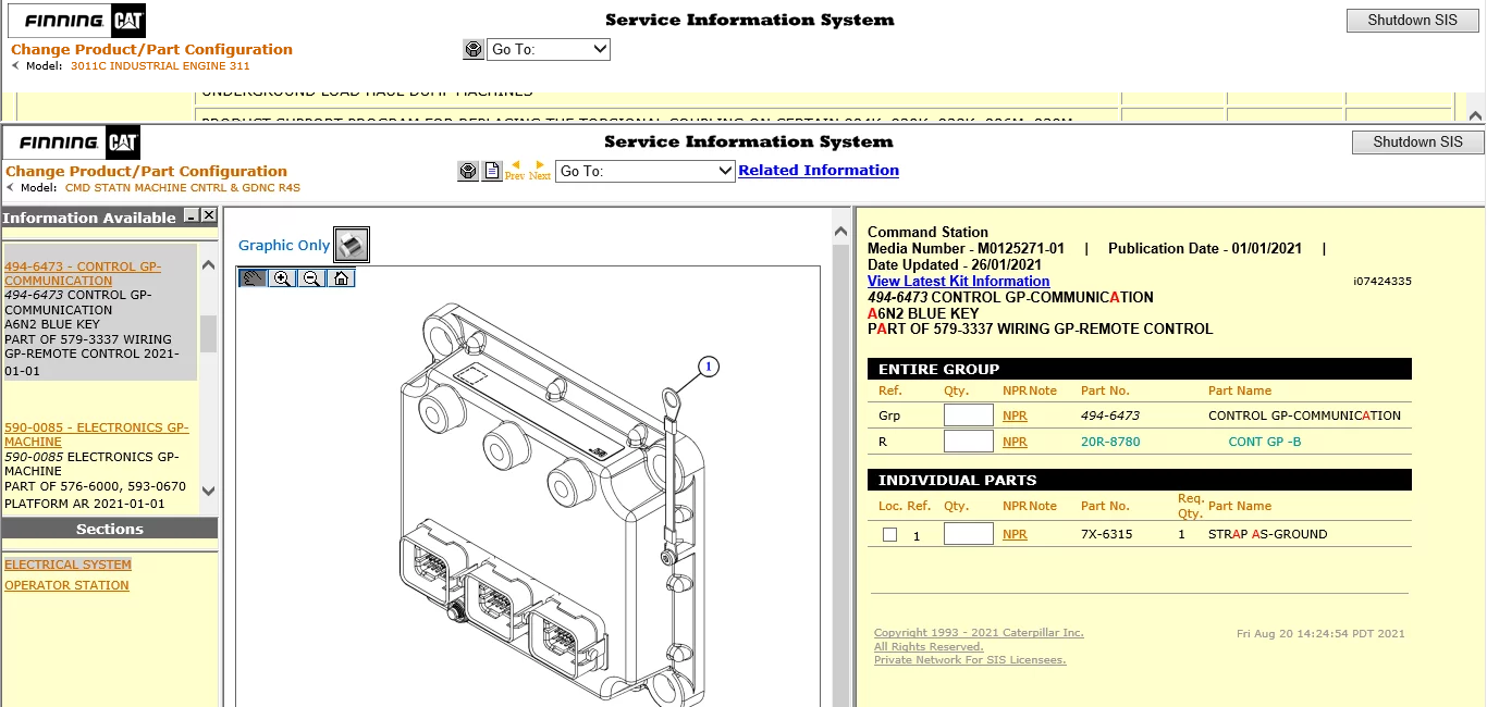 Caterpillar SIS Software