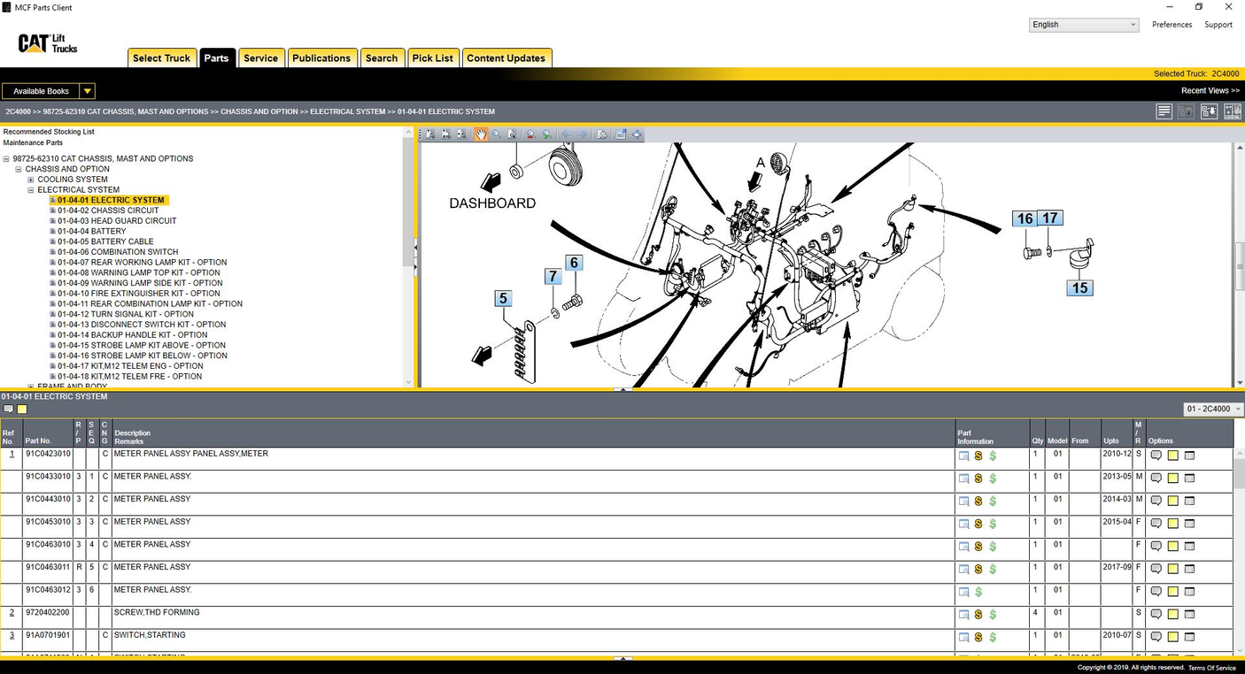 Forklift Parts Catalog 