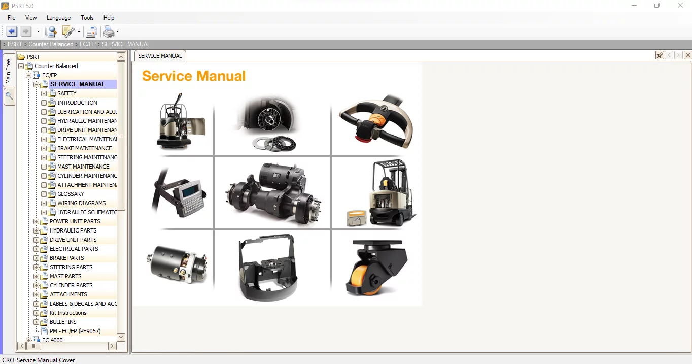 Crown Forklift Parts and Service Resource Tool V5 06.2017