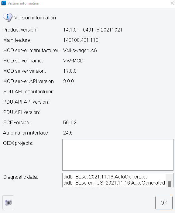 OFFBOARD DIAGNOSTIC INFORMATION SYSTEM ENGINEERING 14.1.0