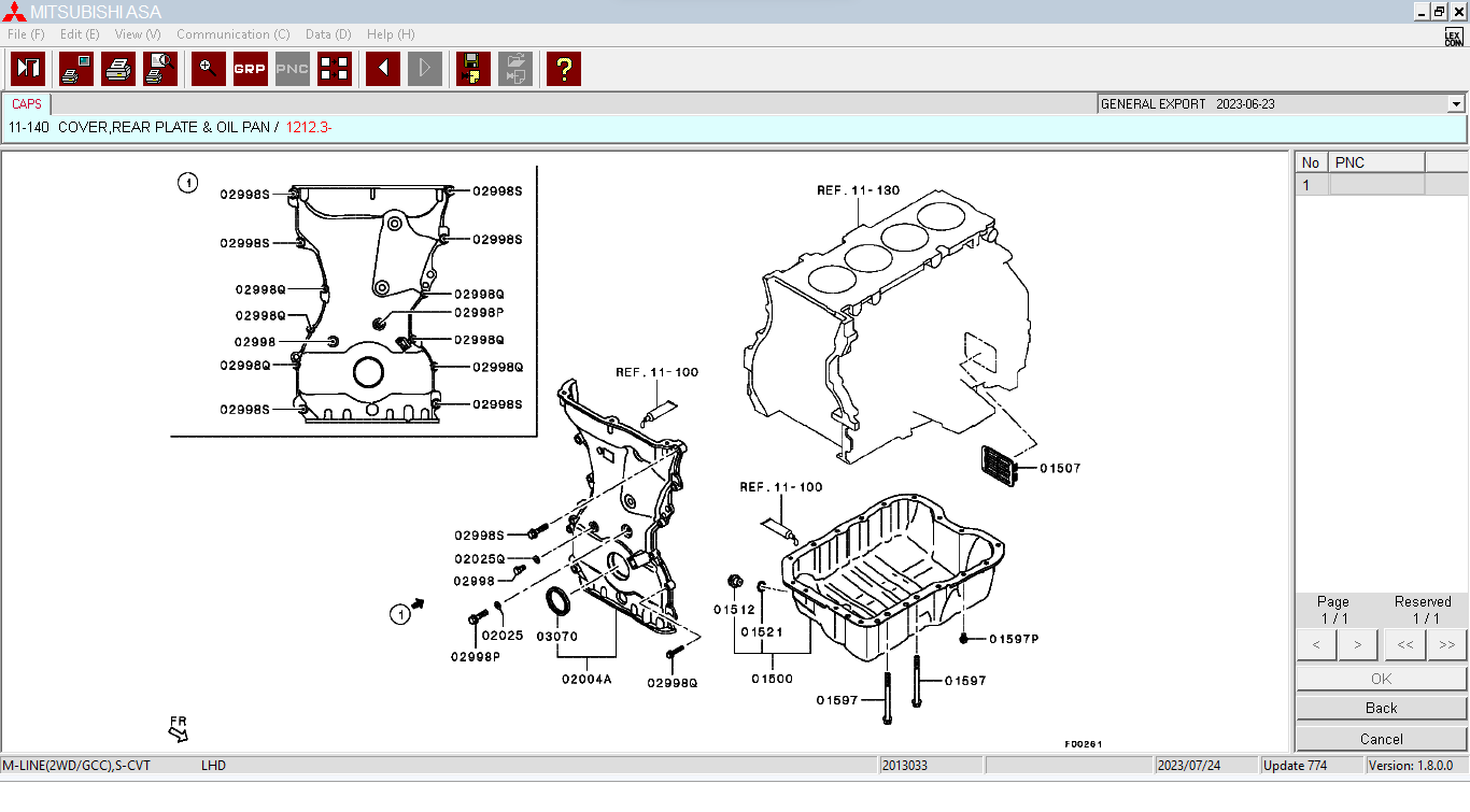 MITSUBISHI ASA EPC ALL REGIONS – 2023.06