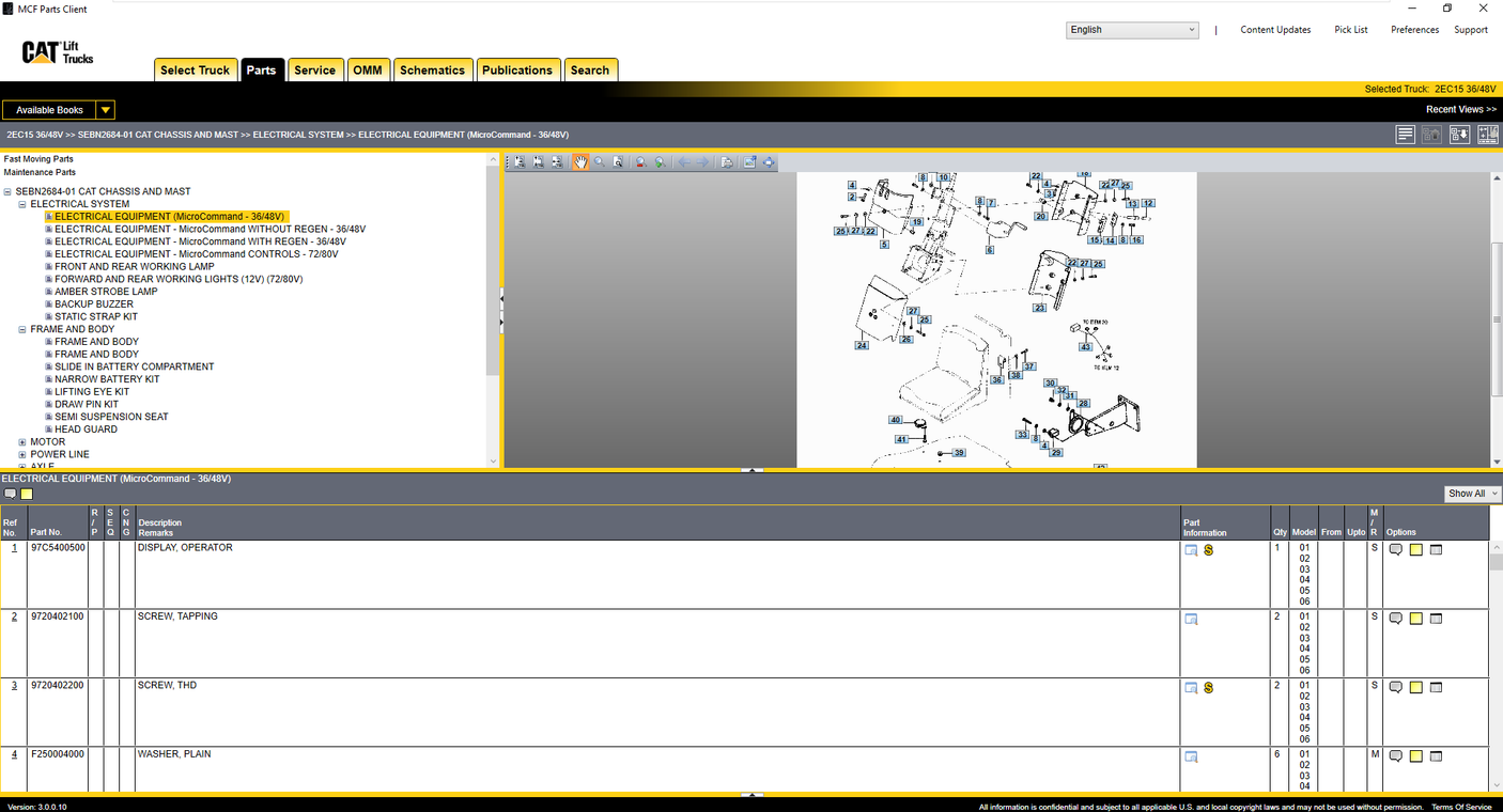 Caterpillar Forklift Trucks MCFA EPC & Service Manuals 3.0.0.10 [2022.10]