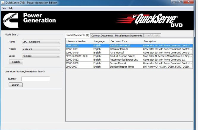Cummins QuickServe Power Generation 2017