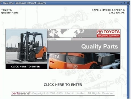 Toyota BT Forklift 2009 EPC