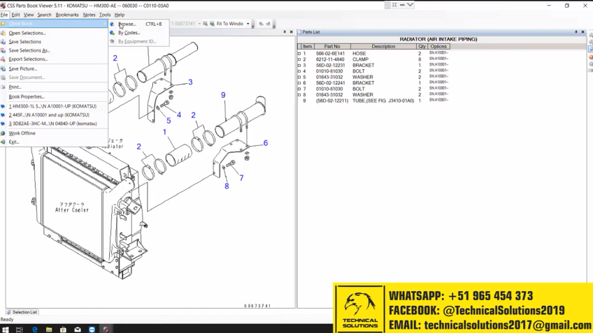 KOMATSU CSS PARTS VIEWER 2022 USA, Japan, Europe