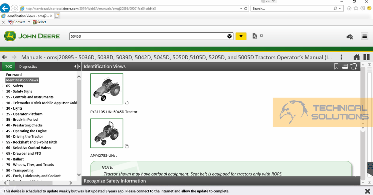 John Deere Service.Advisor 5.3.2 Database Agriculture Construction Forestry 12.2023 + DTAC Solutions + Playload files