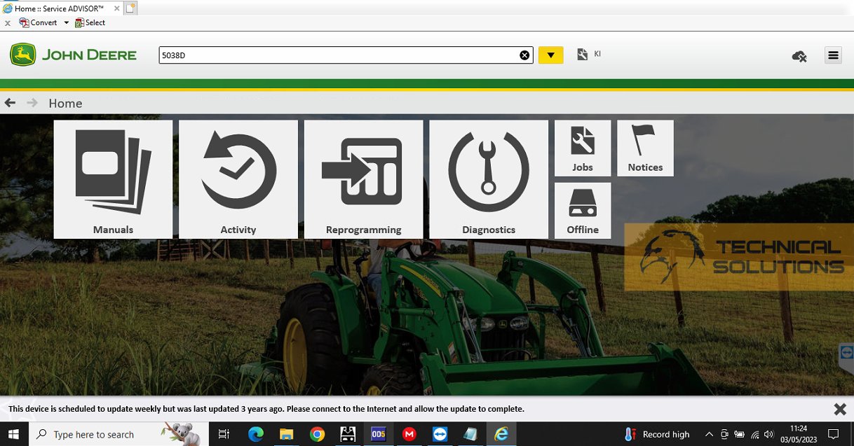 John Deere Service.Advisor 5.3.2 Database Agriculture Construction Forestry 12.2023 + DTAC Solutions + Playload files