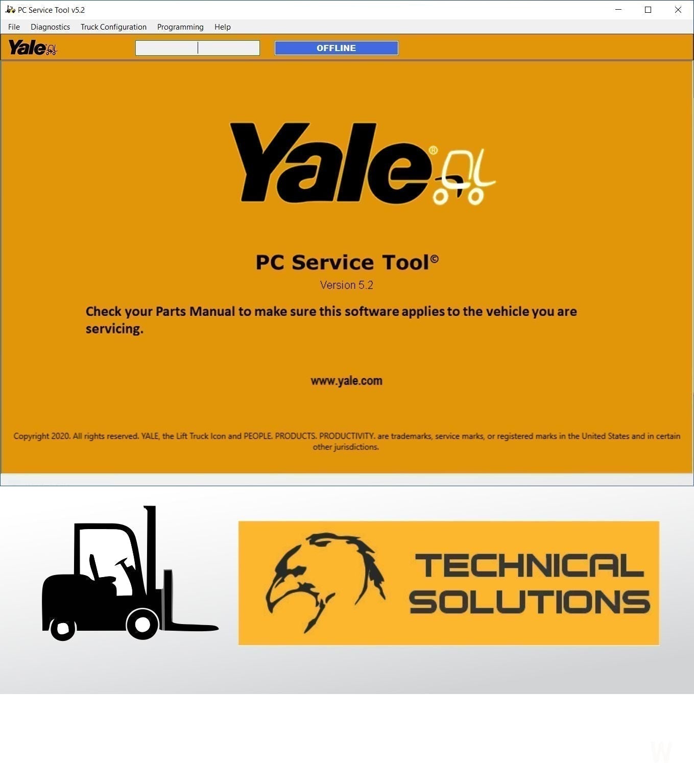 YALE PC SERVICE TOOL 5.2 (2023)